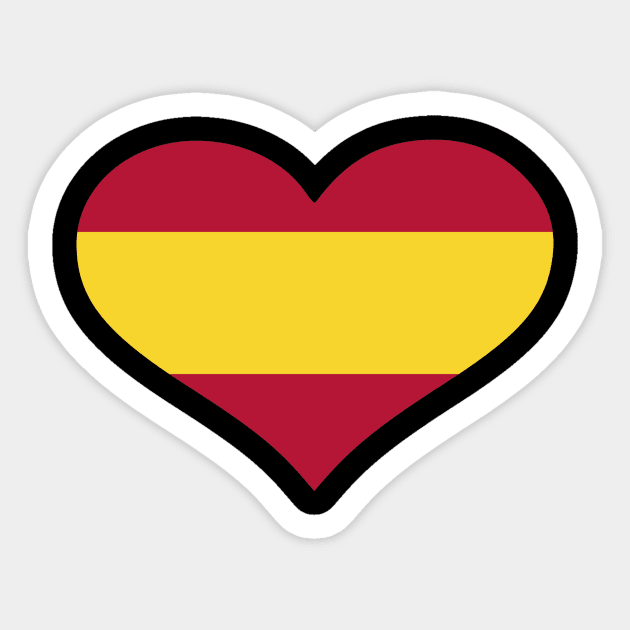 Spain flag Sticker by Designzz